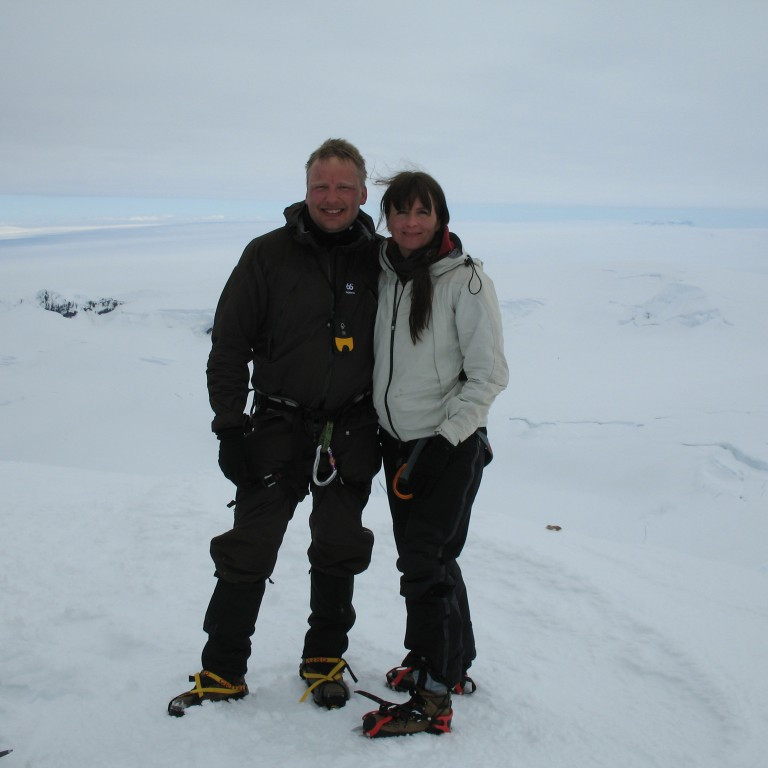 Jói og Anna á Hvannadalshnjúk