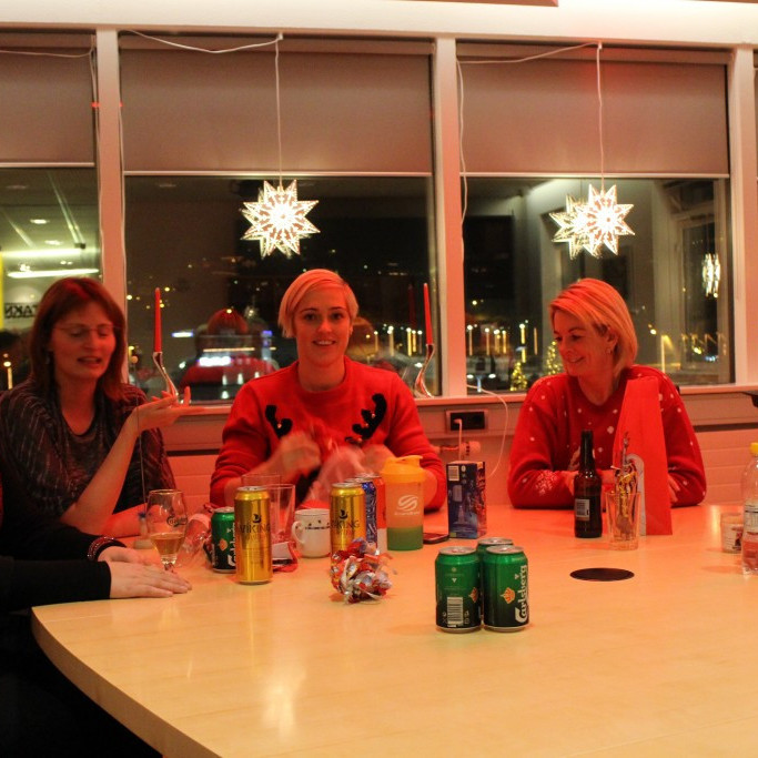 Jólamýsnar Andrea, Esther, Sara og Ásta