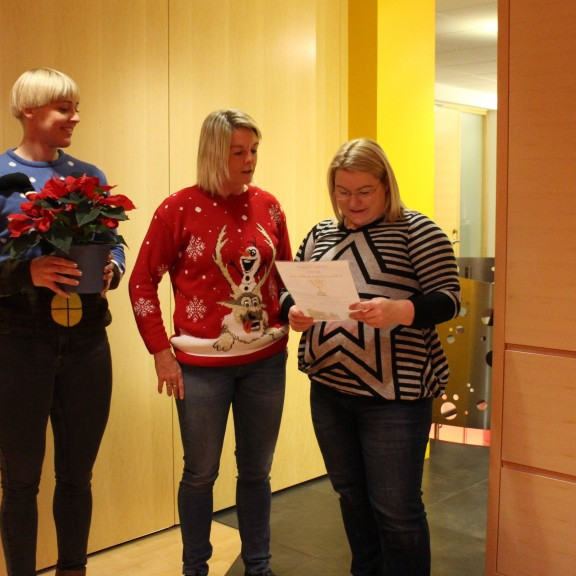 Eldhússnillingurinn Andrea sá um kaffistofuna með miklum glæsibrag vikuna fyrir jól